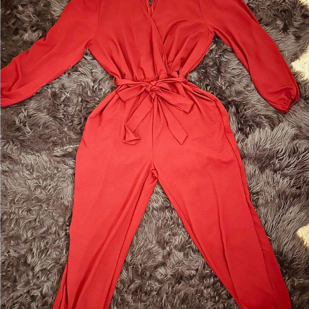 Elegant Red Jumpsuit